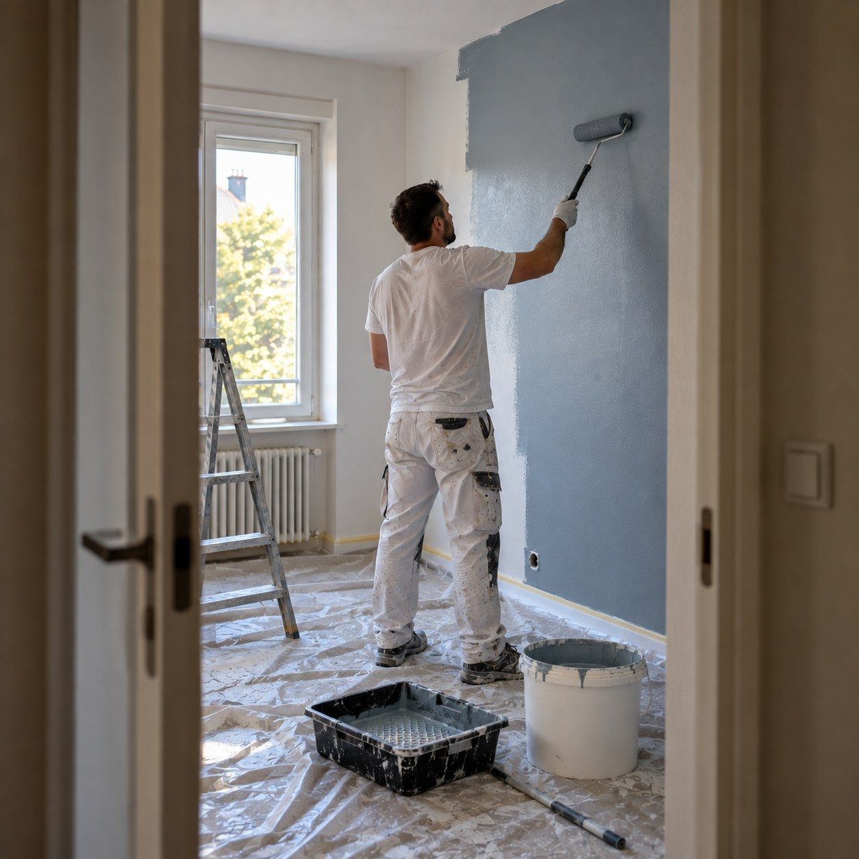 Haxhiu, peinture intérieure à Annecy